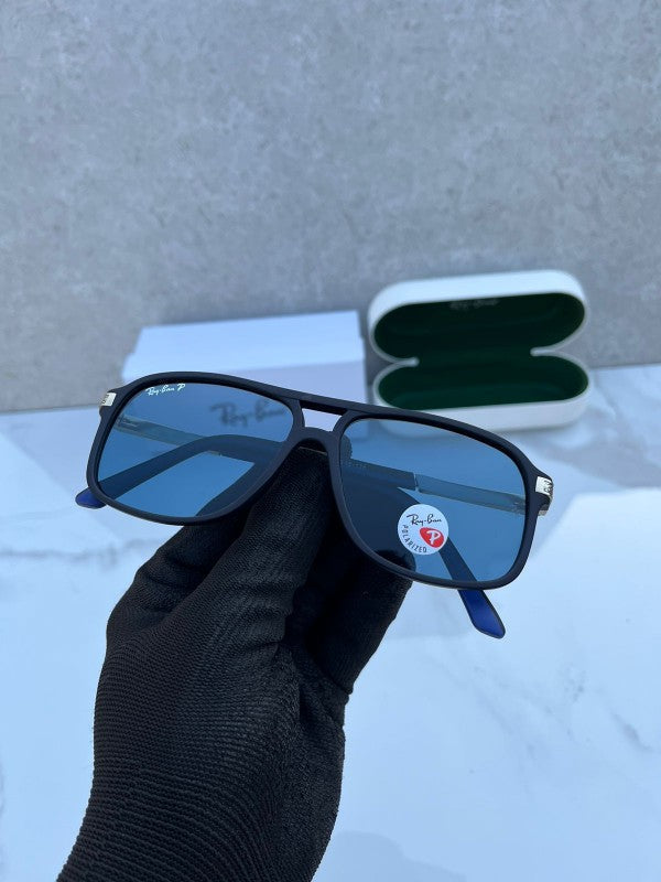 Rayban polarized blue silver_73