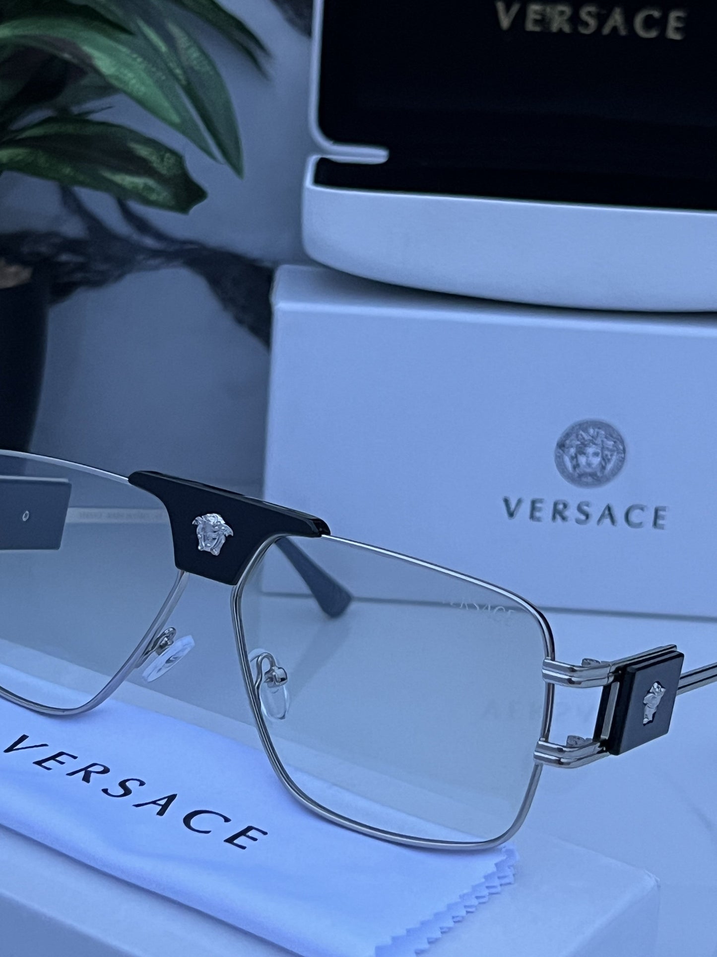 Versace 3598 silver plano