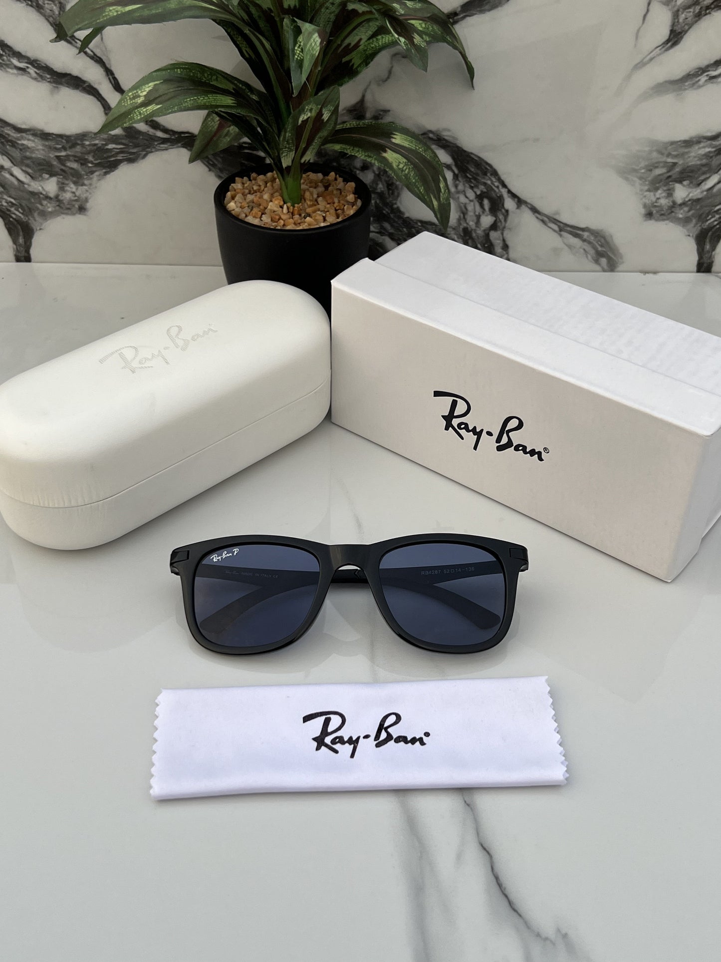 Rayban 4287 black blue candy