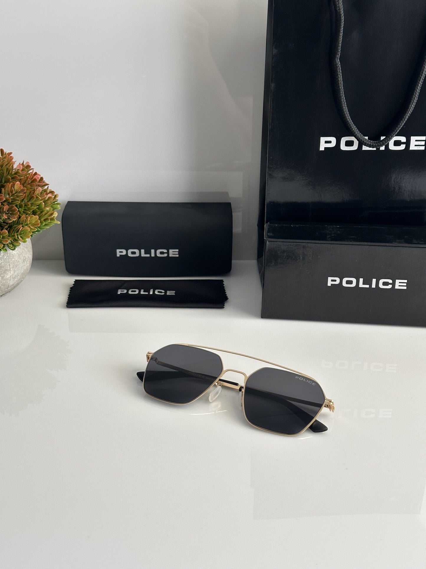 Police Slim 019 Gold Black