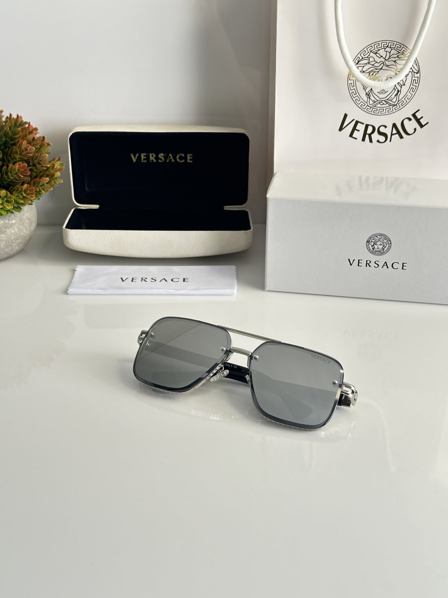 Versace 2150 Black Silver Mercury