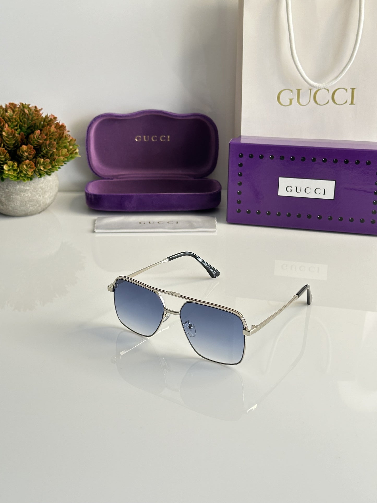 Gucci 5078 Silver Blue