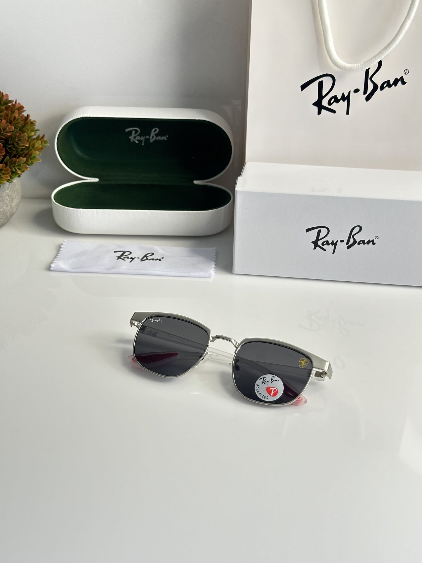 Rayban 03 Silver Black