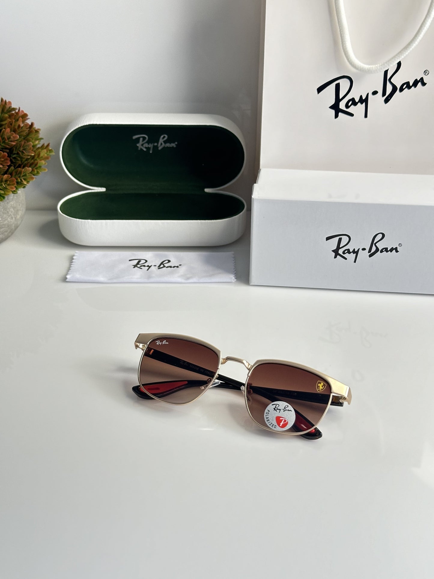 Rayban 03 Gold Brown DC