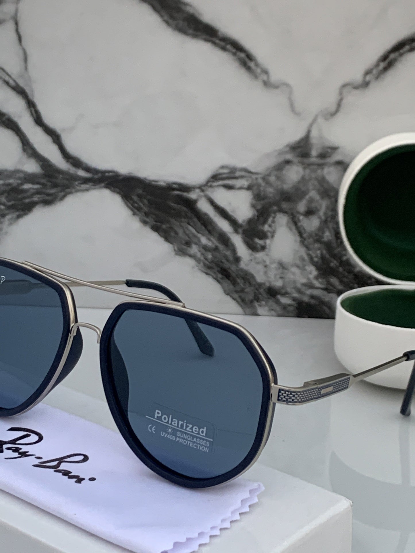 Rayban 301 silver blue