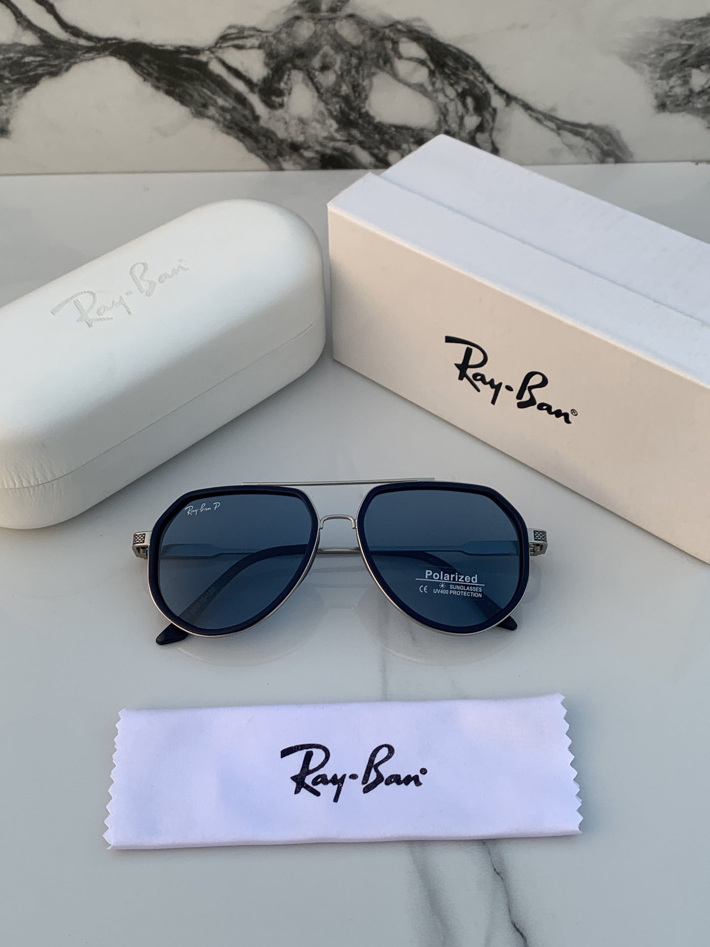 Rayban 301 silver blue