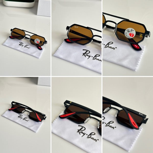 Rayban 05 Hexagon Black Brown