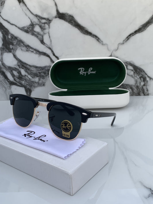 Rayban 3016 black gold club master