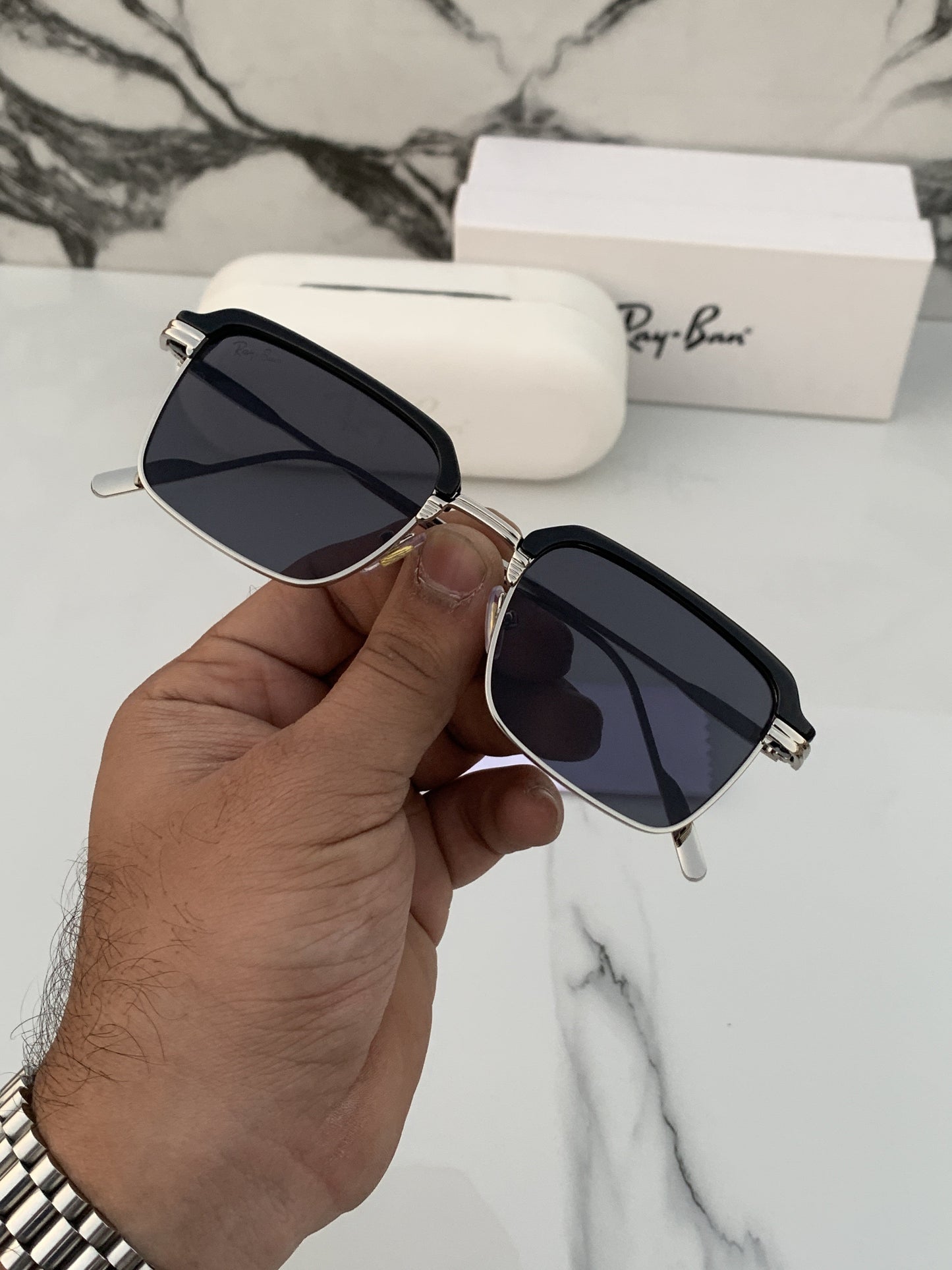 Rayban 9013 silver black